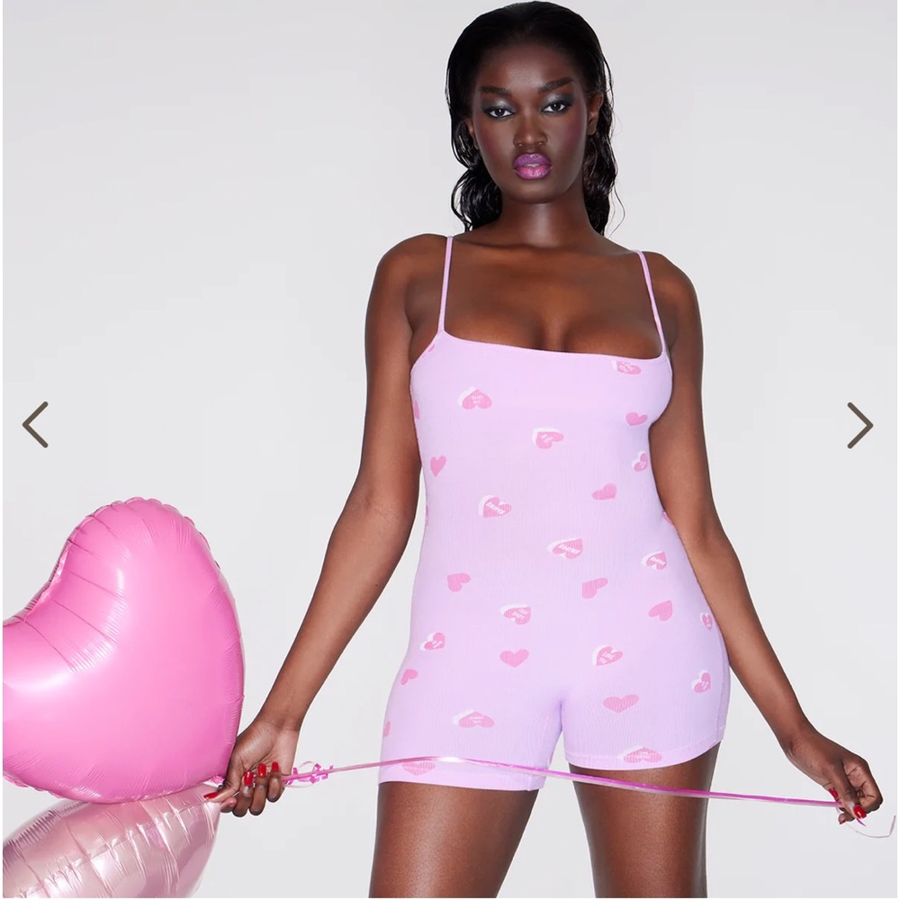 Skims Soft Lounge Scoop Onesie Valentines Day
